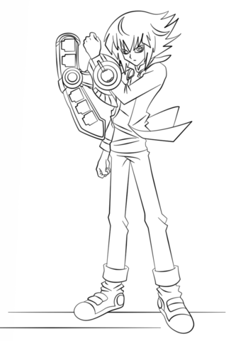 Jaden Yuki Coloring Page